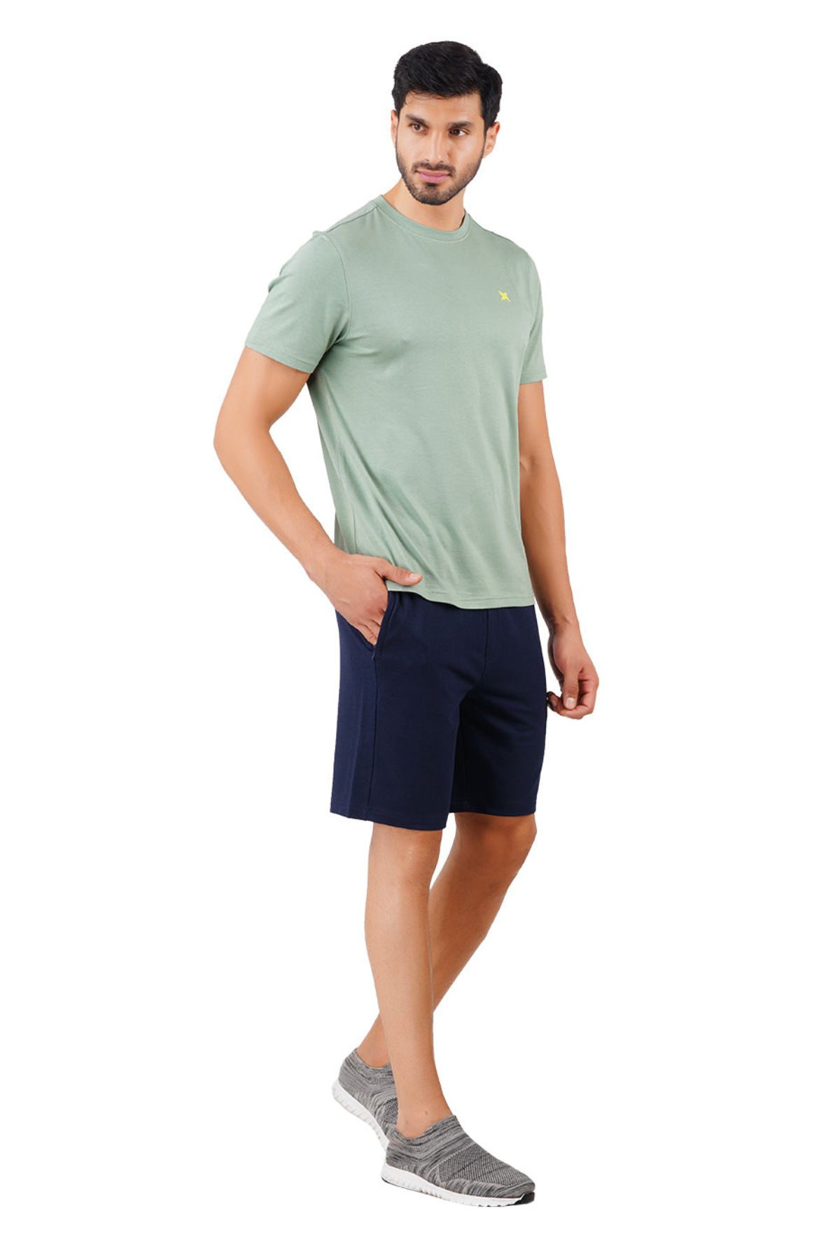 Navy Blue Bamboo & Organic Cotton Lounge Shorts Men